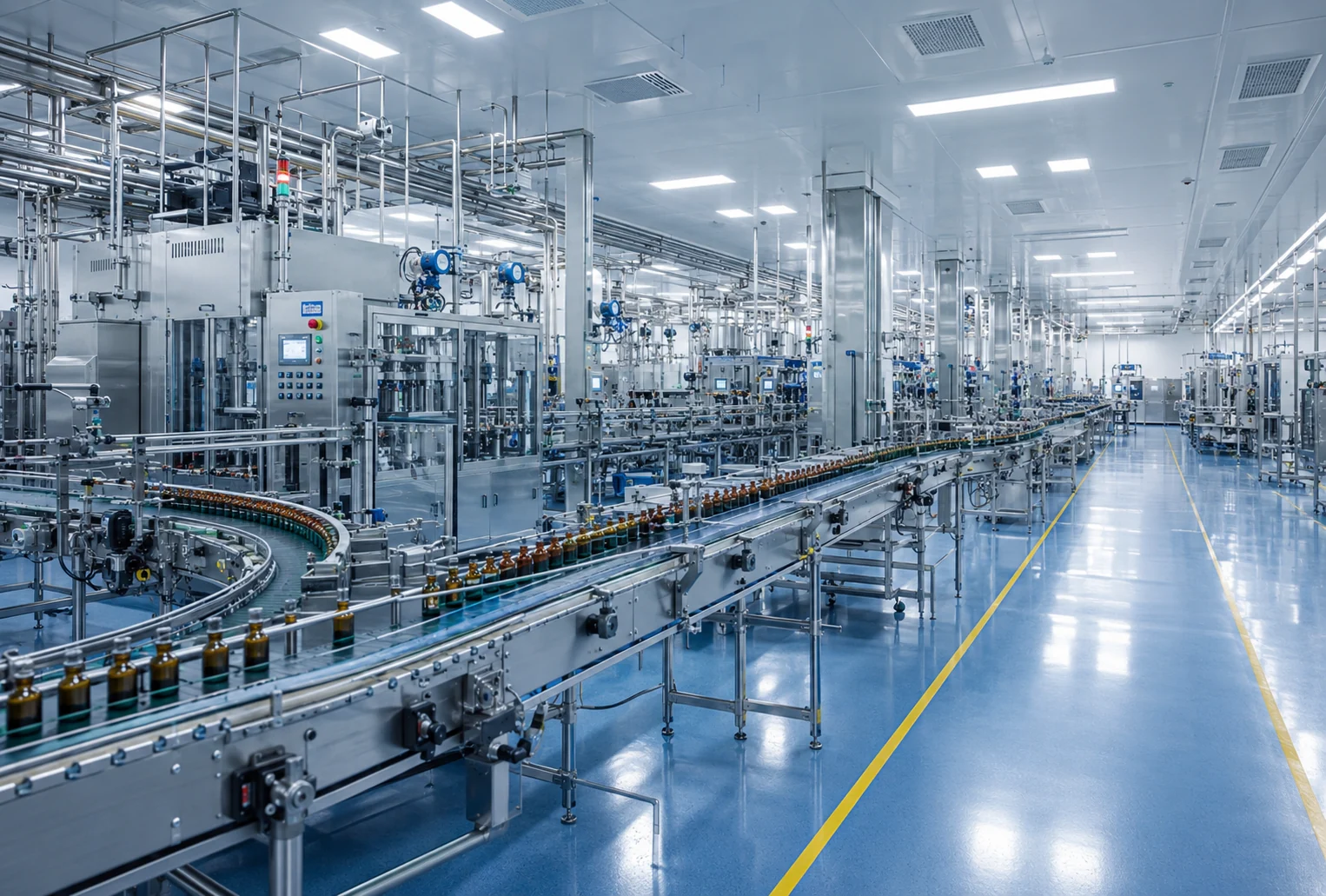 Production floor for medical supplies