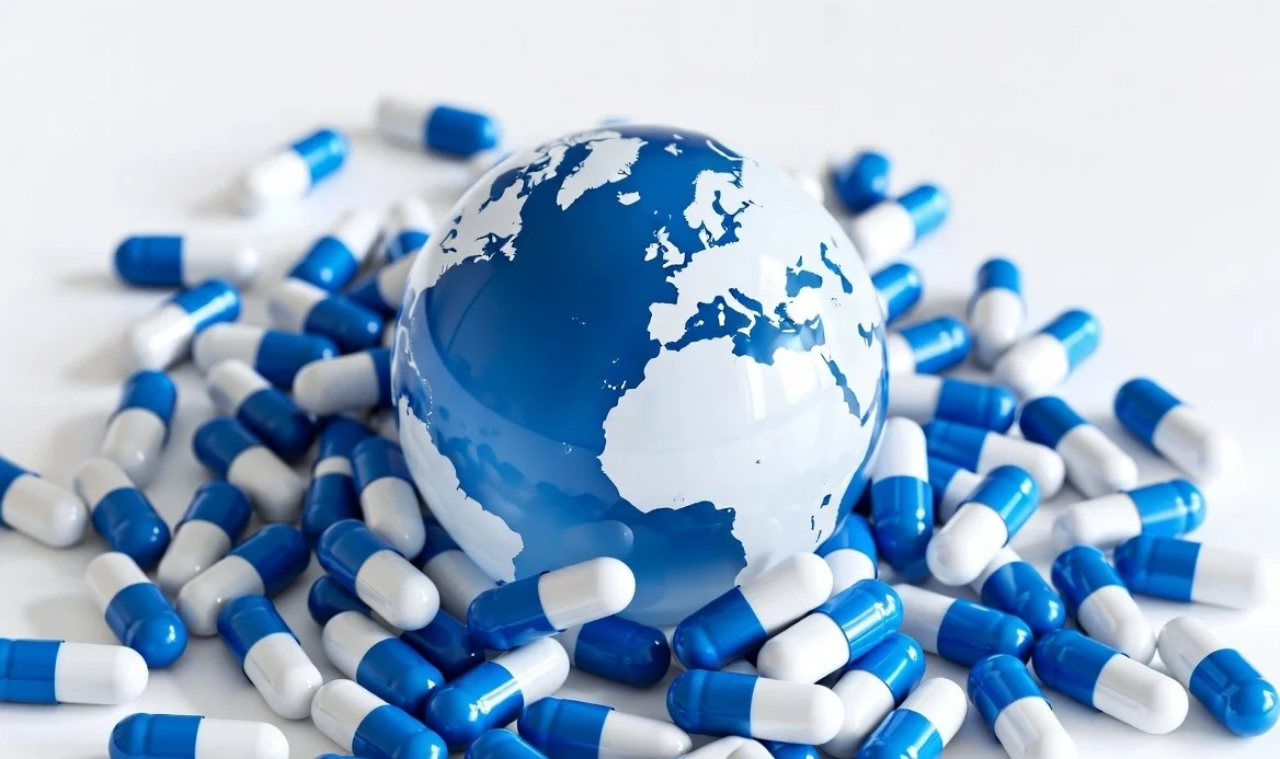 Healthcare products prepared for global supply